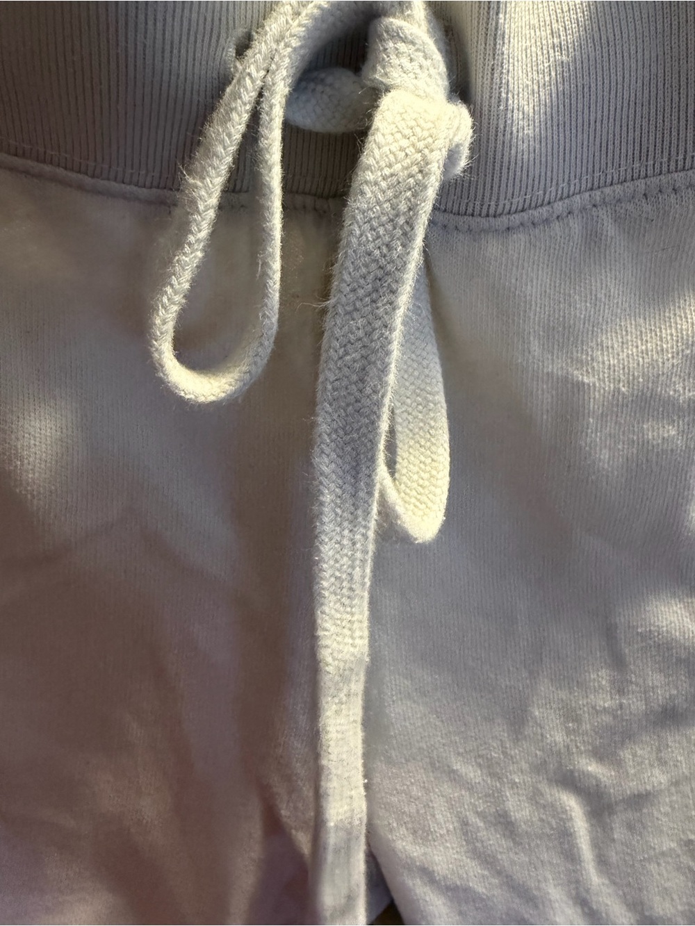 Victoria's Secret White Track Joggers with Black 'LOVE PINK' Logo - Picture 4 of 7